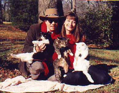  Ray & Lisa and the cats, 2002